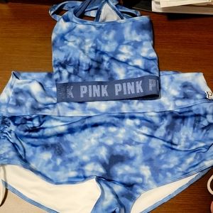 2 (must be purchased together) PINK gym to swim two piece swim suits.